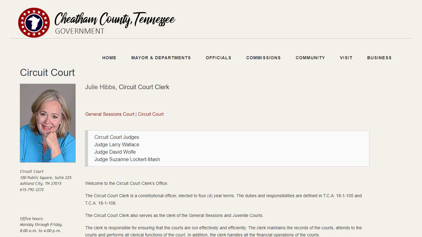 Circuit Court - Cheatham County, TN