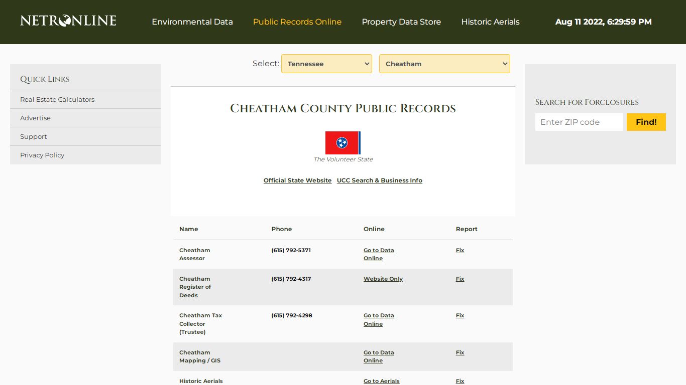 Cheatham County Public Records - NETR Online • Cheatham